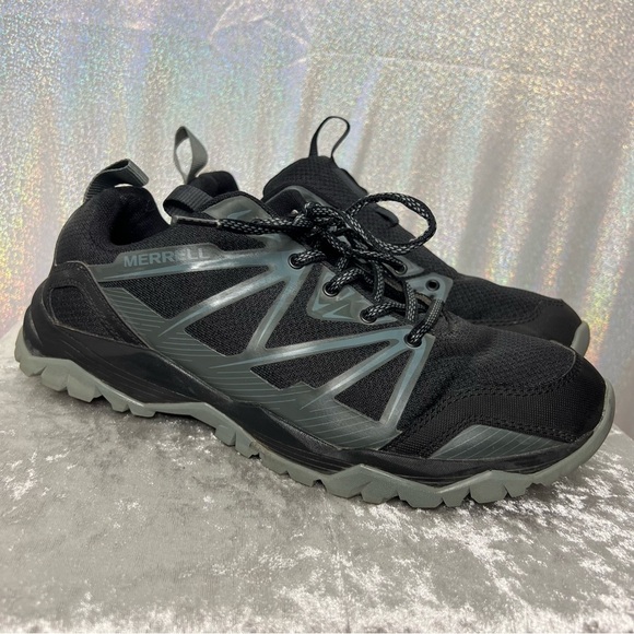 Merrell runners shoes black blue grey hiking outdoors performance footwear main image 5